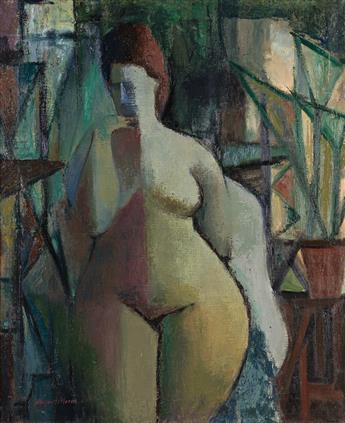 AUGUST MOSCA Cubist Nude.